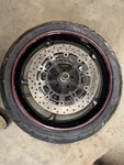 Yamaha Yzf R1 04-14 03-14 R6S 06-09 Front Wheel, Axle, Brake Rotor. Fixed Price $175.00.