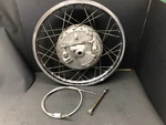 1970 1971 XS1B Yamaha Front Wheel Rim Hub XS650 Drum Brake & Axle Cable. Fixed Price $279.00.