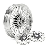 18X3.5 Fat Spoke Front Wheel Rotors For Harley Street Glide Flhxi 2000-2007. Fixed Price $473.80.