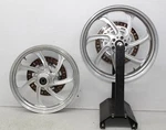 04-06 Victory Kingpin California Front Rear Back Wheel Rims Pair (bent). Fixed Price $299.25.