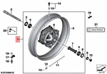 New Bmw Front Black Cross Spoke Rim (3,0X19) -R1200GS(K50) /GSA(K51) R1250GS/GSA. Fixed Price $1683.68.