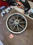Harley 18 Rear Disc Brake 79 Sportster Spoke Mag Wheel Xlcr Ironhead Fxr Oem. Fixed Price $1035.00.