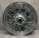 Harley-davidson 16X3.00 Front 40 Spoke Wheel Hub Rim W/rotor 43685-97 Chrome. Fixed Price $249.99.