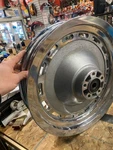 Rear Solid Disc Wheel Harley Softail Sportster Dyna 2000 3X16 3/4 Chrome Oem. Fixed Price $199.95.