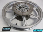 1991 Kawasaki Vulcan VN750A Genuine Front Wheel Rim 19X2.15 + Brake Discs. Fixed Price $85.00.