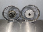 Honda CB350F Front And Rear Rim Wheel Assembly Hub 1972 73 74. Fixed Price $175.00.