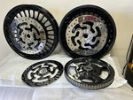 Harley Oem Touring Road King Cvo Wheels Bright Black 2009-20 W/3 Rotors Pulley. Fixed Price $1459.00.