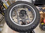 1997 97-99 Bmw F650 Funduro Oem Rear Wheel Rim Needs Trued 17X3 With Tire. Fixed Price $125.00.