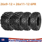 Set Of 4 26X9-12 26X11-12 Atv Utv Tires Front Rear Left And Right Ply Rated. Fixed Price $288.99.