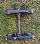 Oem Kawasaki 1985 Kdx 200 Enduro Complete Triple Tree + Bar Clamps Original. Fixed Price $59.95.