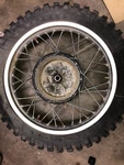 75 Yamaha YZ-360B, YZ-250B Rear Wheel, 483-25311-13-98. Fixed Price $99.00.