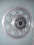Yamaha XS650 Aluminum High Shoulder Rear Wheel Rim Takasago 18X2.15 Revised. Fixed Price $250.00.