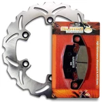 Rear Brake Rotor+pads For Kawasaki ZX1000B Ninja ZX10R 88-90 ZX1100C 90-93. Fixed Price $40.72.