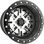 Hiper Wheel 1470-KDRCM-52-SBL-BK Desert Rat 14X7 5+2 Offset 4/137. Fixed Price $403.34.