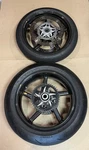 Bst Carbon Fiber Wheel Set 17 Bmw S1000RR Front & Rear W/ Hub 5-SPOKE Tires. Fixed Price $5299.99.