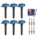 Set Of 6 Performance Ignition Coil & Ngk Spark Plug Chrysler Dodge Jeep Ram. Fixed Price $139.99.