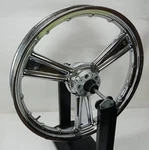 Harley-davidson Dyna Sportster Front Wheel 21X2.15 Detonator Dual Disc 44558-03. Fixed Price $695.00.