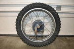 1980 Honda XL185S Rear Wheel Assembly With Brake Plate Complete Oem. Fixed Price $120.00.