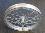 WM2 1.85 X 19 -36 Hole Genuine Borrani Flanged Alloy Motorcycle Rim On Spool Hub. Fixed Price $995.00.