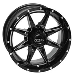 Quadboss 608520 14X7 4X110MM Slicer Gloss Black Machined Wheel. Fixed Price $310.57.
