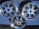Harley Trike Glide Ultra Flhtcutg Chrome Wheels Rims 09-23 Exchange Program. Fixed Price $1299.00.