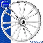 Rotation Apollo Chrome Custom Motorcycle Wheel Front Harley Touring Baggers 21". Fixed Price $1377.50.