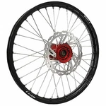Warp 9 Complete Wheel Kit - Front 21 X 1.60 Black Rim/red Hub/silver Spokes. Fixed Price $412.38.