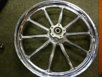 Harley Davidson Dyna Forged 10-SPOKE Front Wheel 41988-07. Fixed Price $807.36.