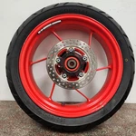 24-2026 Aprilia Rs 457 Rear Wheel Assy Tire Rotor Abs Ring 2B009407 -for Parts-. Fixed Price $219.99.