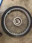 76 Suzuki TS-125, TC-125 21 In Front Wheel. Fixed Price $75.00.