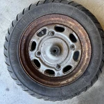 1987 Honda Elite Front Wheel 10X2.5. Fixed Price $39.95.