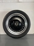 Genuine Oem Harley Davidson 08-17 Softail Fatboy Black Front Wheel, Tire, Rotor. Fixed Price $450.00.