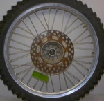 Kawasaki Kdx 200 Front Wheel Rim Hub Tire 41034-1156 1987-1992. Fixed Price $79.95.