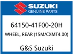 Suzuki Oem Part 64150-41F00-20H Wheel, Rear (15M/CXMT4.00). Fixed Price $1334.40.
