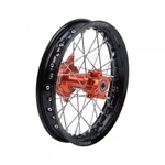 Tusk Impact Complete Wheel - Rear 12 X 1.60 Black Rim/silver Spoke/orange Hub. Fixed Price $265.58.
