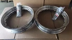 Two Replica Harley Knucklehead Flathead Chrome Rims 16" 40 W/ Spokes (1024. Fixed Price $230.00.