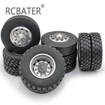Rcbater Front Rear Wheel Rim Hub + Tires For 1/14 Car Tamiya Tractor Truck. Fixed Price $86.88.