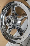 Harley Davidson Thunderstar Front Wheel 16"X3" (1" Axle) Chrome. Fixed Price $590.00.