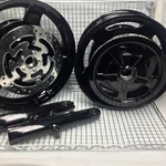 Harley 2009 -19 Touring Bright Black Wheels Road Glide Rotor Bearing Exchange. Fixed Price $999.00.