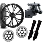 Rc 26 Majestic Eclipse Wheel Tire Neck Rake Front End Package Harley Dual Disc. Fixed Price $5199.95.