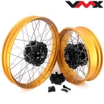 Vmx 21/18 Tubeless Wheels For Honda Transalp XL750 2023-2025 Black Hubs Gold Rim. Fixed Price $1550.00.