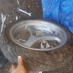 2001 Bmw R1100RT Fits Others Rear Wheel Rim Off Police 18" With Tire. Fixed Price $199.00.