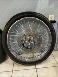 Harley Davidson Softail & Dyna Wide Glide Chrome 21 Front Wheel Rim Rotor. Fixed Price $270.00.
