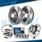 Awd Front Disc Rotors Wheel Hubs W/10PC Lug Nuts For Blazer Sonoma Bravada. Fixed Price $158.52.