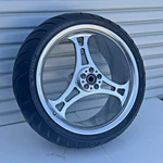 Arlen Ness Hy-speed 3-SPOKE 18" Billet Rear Wheel 250 Tire Custom Harley. Fixed Price $675.00.