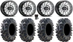 Raceline Squad Bdlk 15" Wheels Si +38MM/+10MM 34" Terminator Tires Honda Talon. Fixed Price $2238.88.