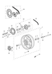 Triumph Street Twin Rear Wheel Assembly 17 X 4.25 - T2010489. Fixed Price $989.00.