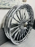 Harley Turbine 23" Fxsb 2013 -23 Breakout Forged Front Wheel Chrome Outright. Fixed Price $2249.00.