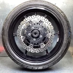 12 - 16 Kawasaki Ninja EX650 Front Wheel Rim Tire Brake Discs Ready To Ride. Fixed Price $434.50.