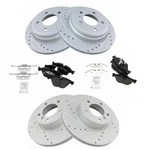 Brake Rotor Performance Drilled Slotted & Ceramic Pad Front Rear Kit. Fixed Price $208.56.